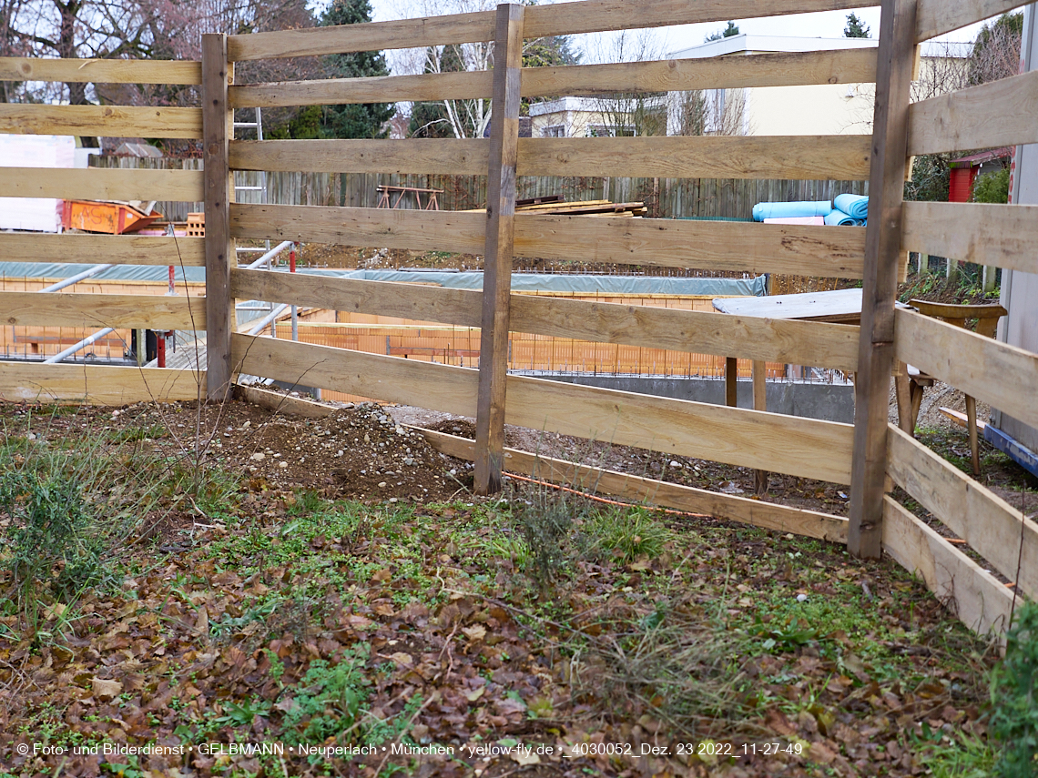 23.12.2022 - Neubau eines Mehrfamilienhause in der Niederalmstraße 16 in Neuperlach-Trudering